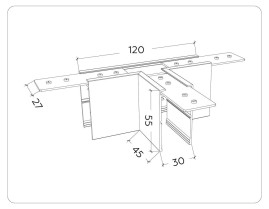 Коннектор T-образный Ambrella Light Track System Magnetic 220V GL1036