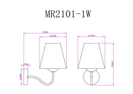 Бра MyFar Charlotte MR2101-1W