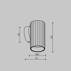 Бра Maytoni Technical Calipso C106WL-01-GU10-W