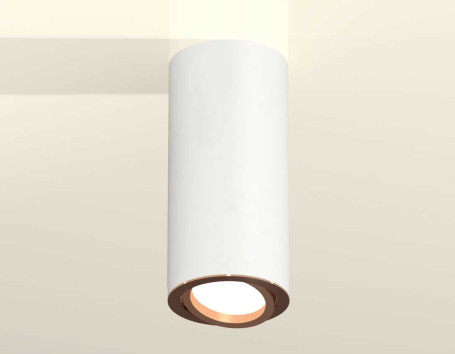 Комплект накладного светильника Ambrella light Techno Spot XS7442005 SWH/PPG белый песок/золото розовое полированное (C7442, N7005)