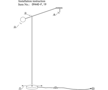 Торшер Kink Light Некси 09440-F,19(4000K)