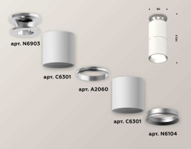 Комплект потолочного светильника Ambrella light Techno Spot XC (N6903, C6301, A2060, N6104) XS6301240