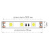 Светодиодная лента SWG 14,4W/m 60LED/m 5050SMD синий 5M 002337