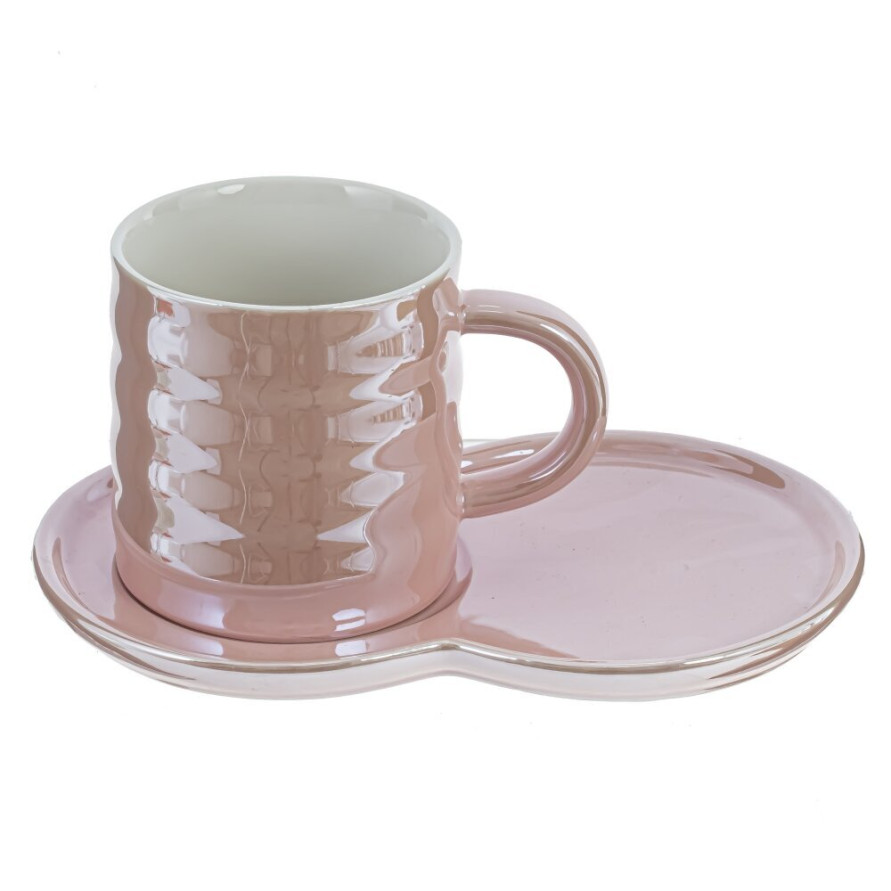 Кружка с блюдцем, 250 мл, L19 W12 H9 см