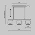 Подвесной светильник Maytoni Modern Spirito MOD286PL-L12B3K