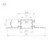 Профиль встраиваемый Arlight Fantom-Bent-W23-Top-2000 Anod 040347