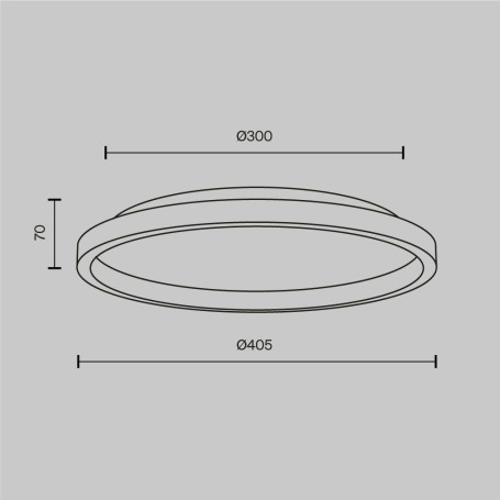 Потолочный светодиодный светильник Maytoni Orign MOD311CL-L27B3K