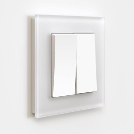 Выключатель двухклавишный Werkel белый матовый W1120061 4690389184611