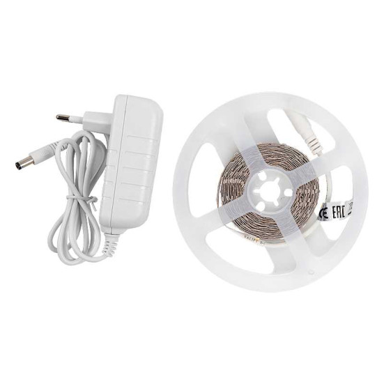 Лента светодиодная General GLS-2835-60-4.8-12-IP20-PRO-3-3-KIT готовый комплект 3м с адаптером