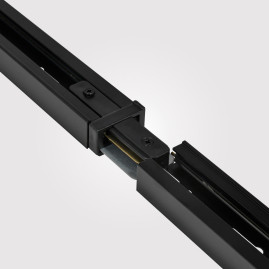 Коннектор прямой Hesby Lighting Skylite для накладного шинопровода 220В, чёрный HSBL_0004