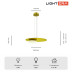 Светильник подвесной Lightera Waddy LE140L-48G