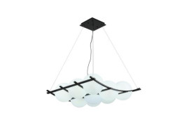 Люстра подвесная Alfa Light F3524-10 White+Black E27*9