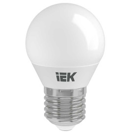 Лампа светодиодная IEK E27 9W 6500K матовая LLE-G45-9-230-65-E27