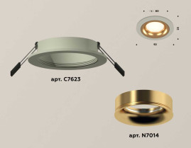 Комплект встраиваемого светильника Ambrella light Techno Spot XC7623005 (C7623, N7014)