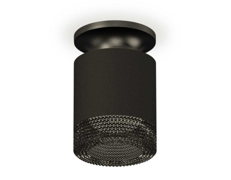 Комплект накладного светильника Ambrella light Techno Spot XS7402064 SBK/PBK/BK черный песок/черный полированный/тонированный (N7926, C7402, N7192)