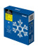 Подвесной светодиодный светильник «Снежинка» Uniel ULD-H1819-012/STA/3AAA Warm White IP20 Snowflake UL-00007251