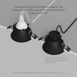 Встраиваемый светильник Denkirs Karup DK3026-BG