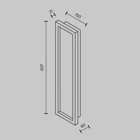 Настенный светодиодный светильник Maytoni Modern Orign MOD311WL-L55B3K