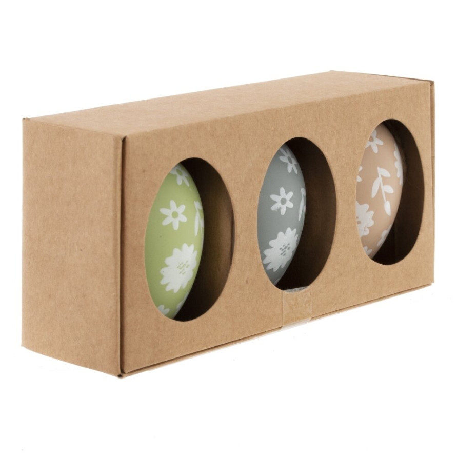 Набор из 3-х изделий декоративных подвесных &quot;Яйцо&quot; (4*6), L13 W7 H4 см