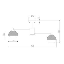 Потолочная люстра Eurosvet 70106/8 черный Smart