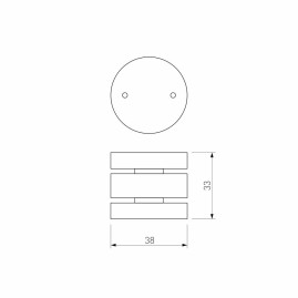 Коннектор круглый для накладного шинопровода Elektrostandard Slim Magnetic 85010/00 черный a063966