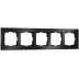 Рамка на 5 постов Werkel Aluminium черный алюминий W0051708 4690389158131