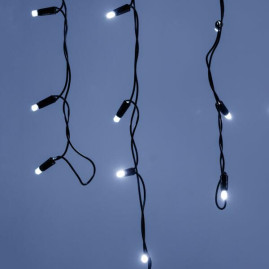 Уличная светодиодная гирлянда Ardecoled бахрома ARD-Edge-Classic-2400x600-Black-88LED-Milk-STD White 034104