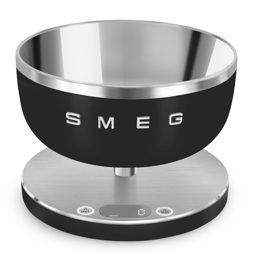 Кухонные весы &quot;Smeg&quot; черные матовые