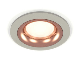 Комплект встраиваемого светильника Ambrella light Techno Spot XC7623006 SGR/PPG серый песок/золото розовое полированное (C7623, N7015)