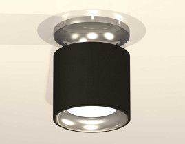 Комплект накладного светильника Ambrella light Techno Spot XS7402080 SBK/PSL черный песок/серебро полированное (N7927, C7402, N7023)