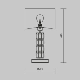 Настольная лампа Maytoni Talento DIA008TL-01CH