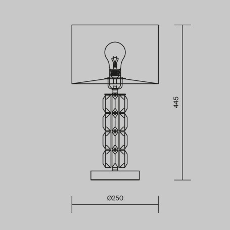 Настольная лампа Maytoni Talento DIA008TL-01CH
