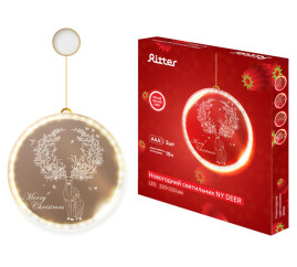 Автономный рождественский светильник Ritter NY DEER 3D 3хAAA 29227 2