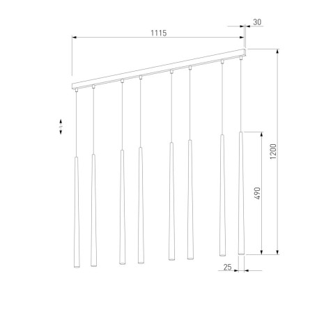 Подвесной светильник TK Lighting 6429 Piano White