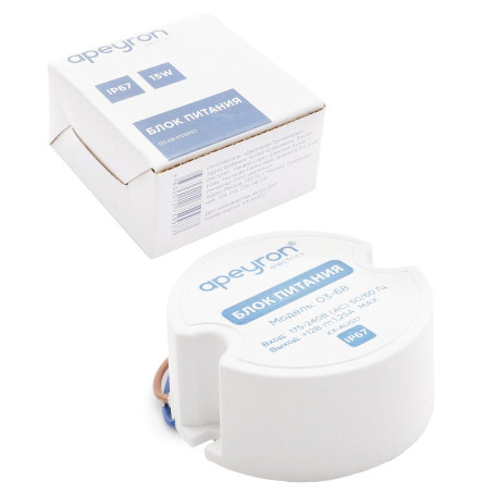 Блок питания Apeyron 12V 15W IP67 1,25A 03-68