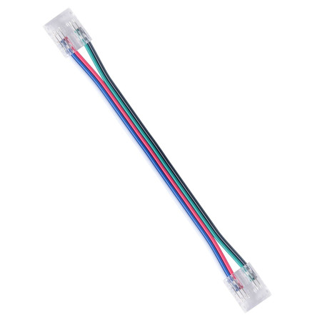 Коннектор прокалывающий 4 pin для гибкого соединения RGB LED ленты 10мм тип COB IP20 длина провода 150мм Apeyron 09-164
