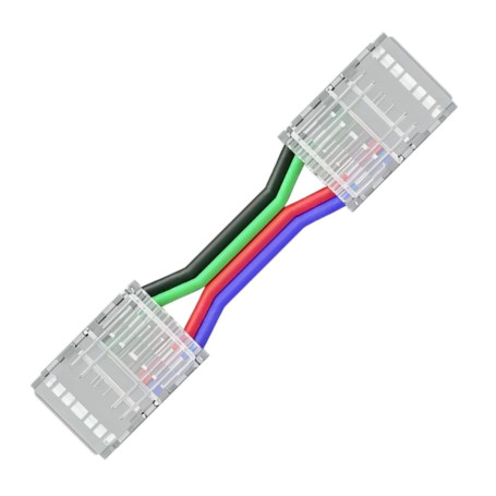 Коннектор прокалывающий 4 pin для гибкого соединения RGB LED ленты 10мм тип COB IP20 длина провода 150мм Apeyron 09-164