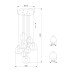 Подвесная люстра TK Lighting 10208 Cubus