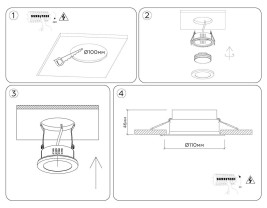 Светильник встраиваемый поворотный AMBRELLA LIGHT TECHNO SPOT TN6653