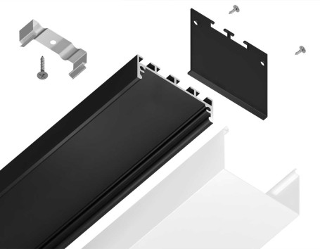Профиль алюминиевый накладной/подвесной "Profile System" AMBRELLA LIGHT ILLUMINATION GP3070BK