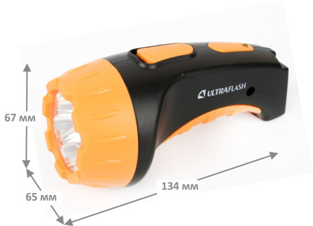 Рабочий светодиодный фонарь Ultraflash Accu Profi аккумуляторный 135х70 15 лм LED3804 9215