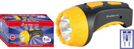 Рабочий светодиодный фонарь Ultraflash Accu Profi аккумуляторный 135х70 15 лм LED3804 9215