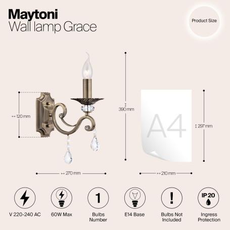 Бра Maytoni Grace RC247-WL-01-R