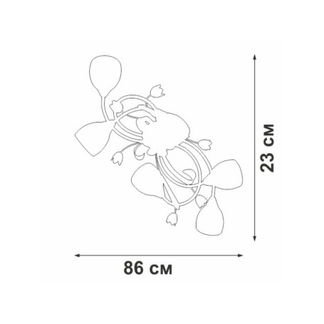 Потолочная люстра Vitaluce V1467-0/6PL