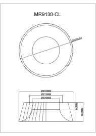 Потолочный светодиодный светильник MyFar Ceiling Tethys MR9130-CL