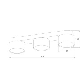 Потолочная люстра TK Lighting 3400 Space Black