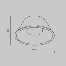 Сменная линза для трековых светильников Maytoni Technical LensD75-60