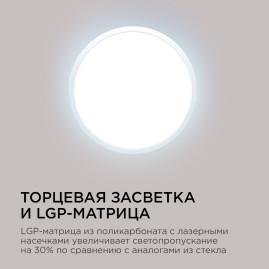 Настенно-потолочный светодиодный светильник Apeyron Spin 18-126