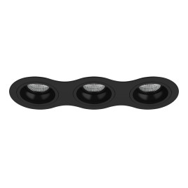 Комплект из светильников и рамки Lightstar Domino Round (214637+214607+214607+214607) D637070707