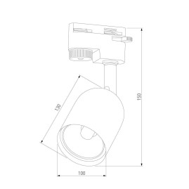 Трековый светильник TK Lighting 4498 Tracer Black